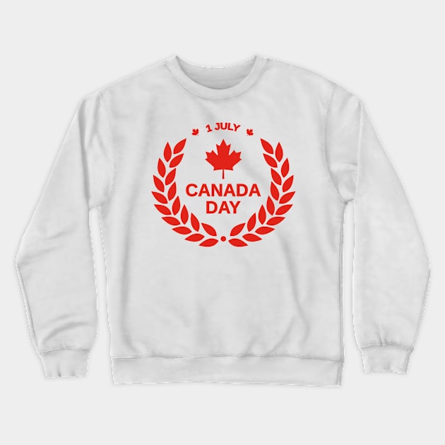 Canada Day Crewneck Sweatshirt by  Colorful&Goldie